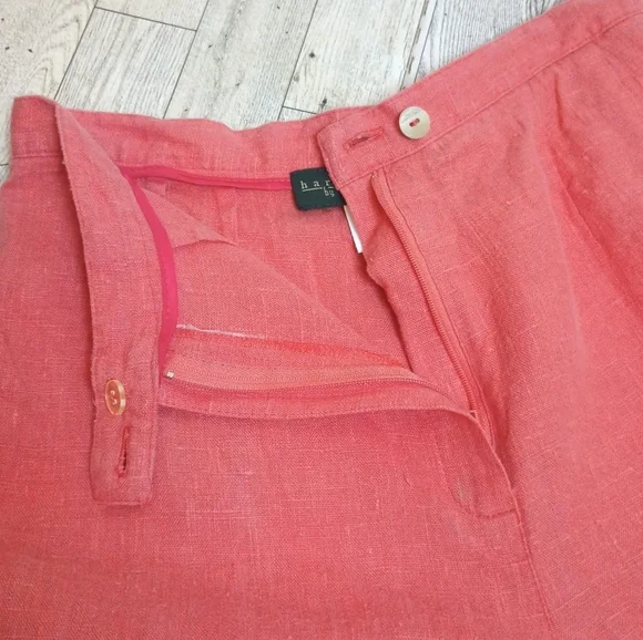 HARVE BENARD Linen PINK 2PC SUIT SET Blazer Pants Small vintage - Picture 14 of 14